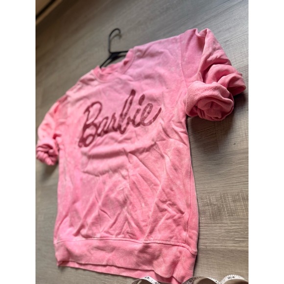 Women's small‎ cozy pink Barbie sweater crewneck pullover - Picture 2 of 9